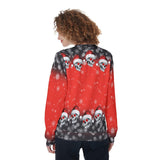 Red Skull Snowflake Heavy Fleece Sweatshirt - Wonder Skull