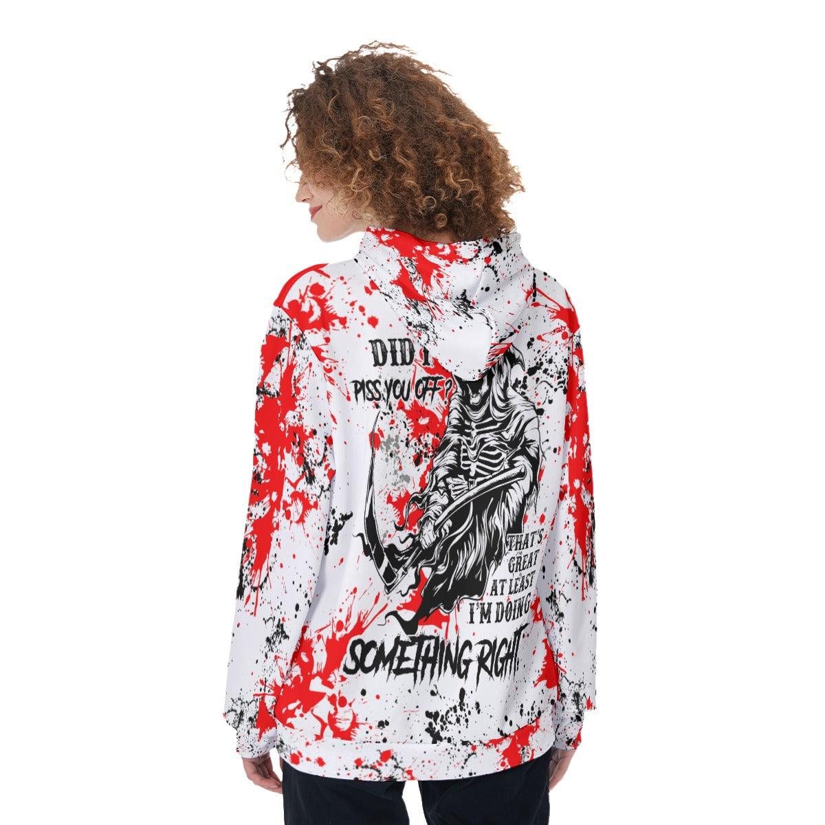 Did I Piss You Off Funny Hoodie For Women  - Wonder Skull