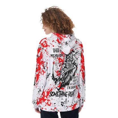 Did I Piss You Off Funny Hoodie For Women  - Wonder Skull