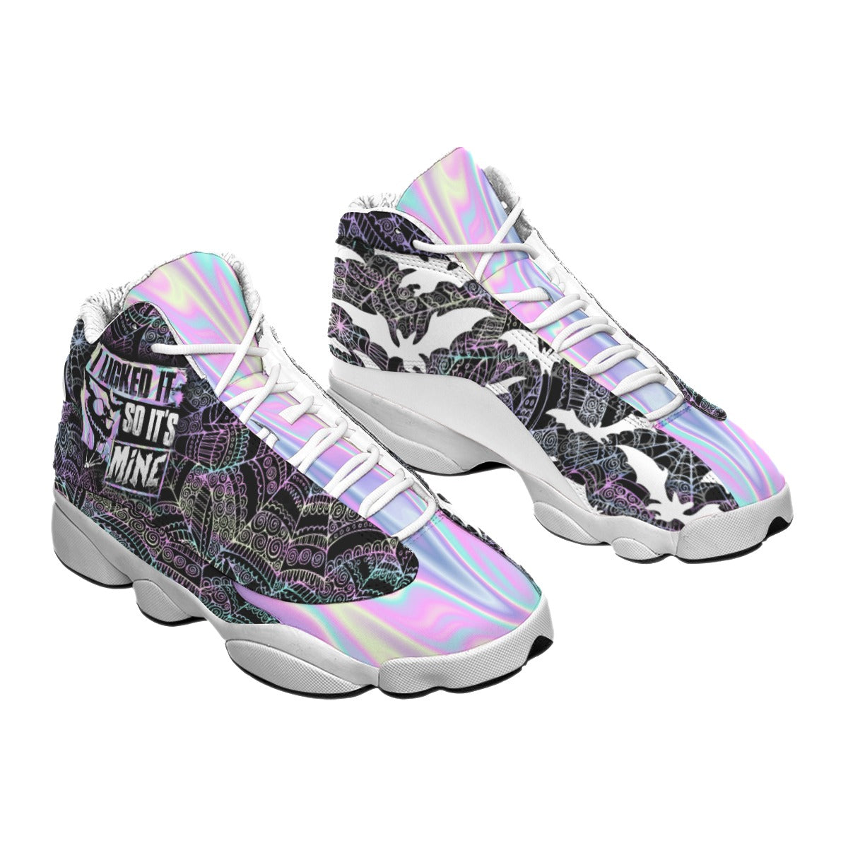 Men's Curved Basketball Shoes With Thick Soles