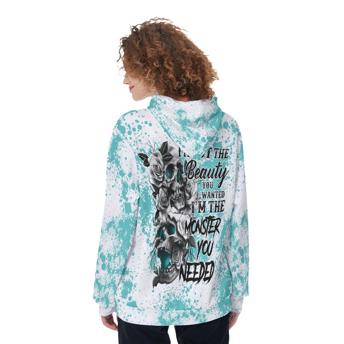 I'm Not The Beauty You Wanted Funny Hoodie For Women - Wonder Skull