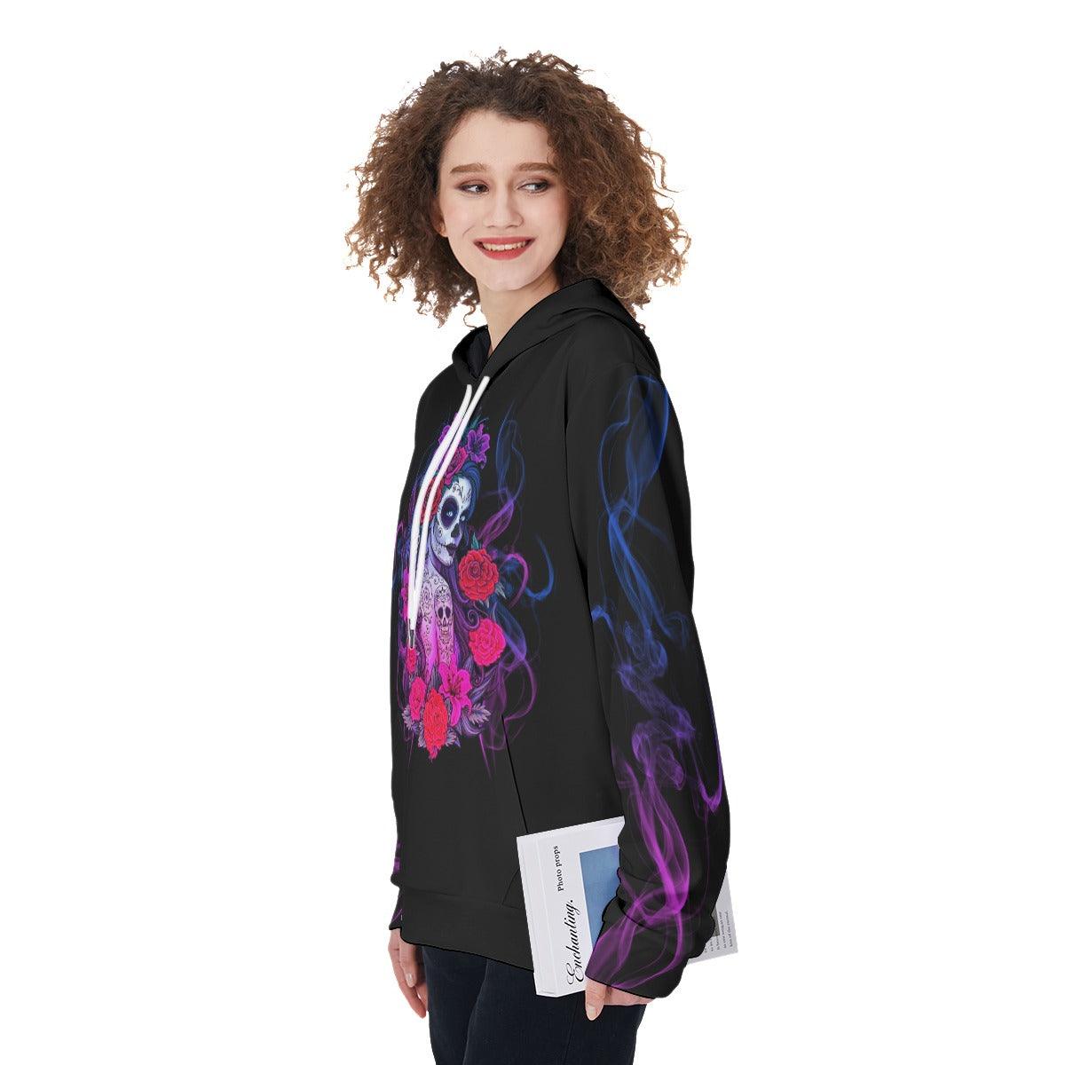 Sugar Skull They Whispered To Her Funny Hoodie For Women - Wonder Skull