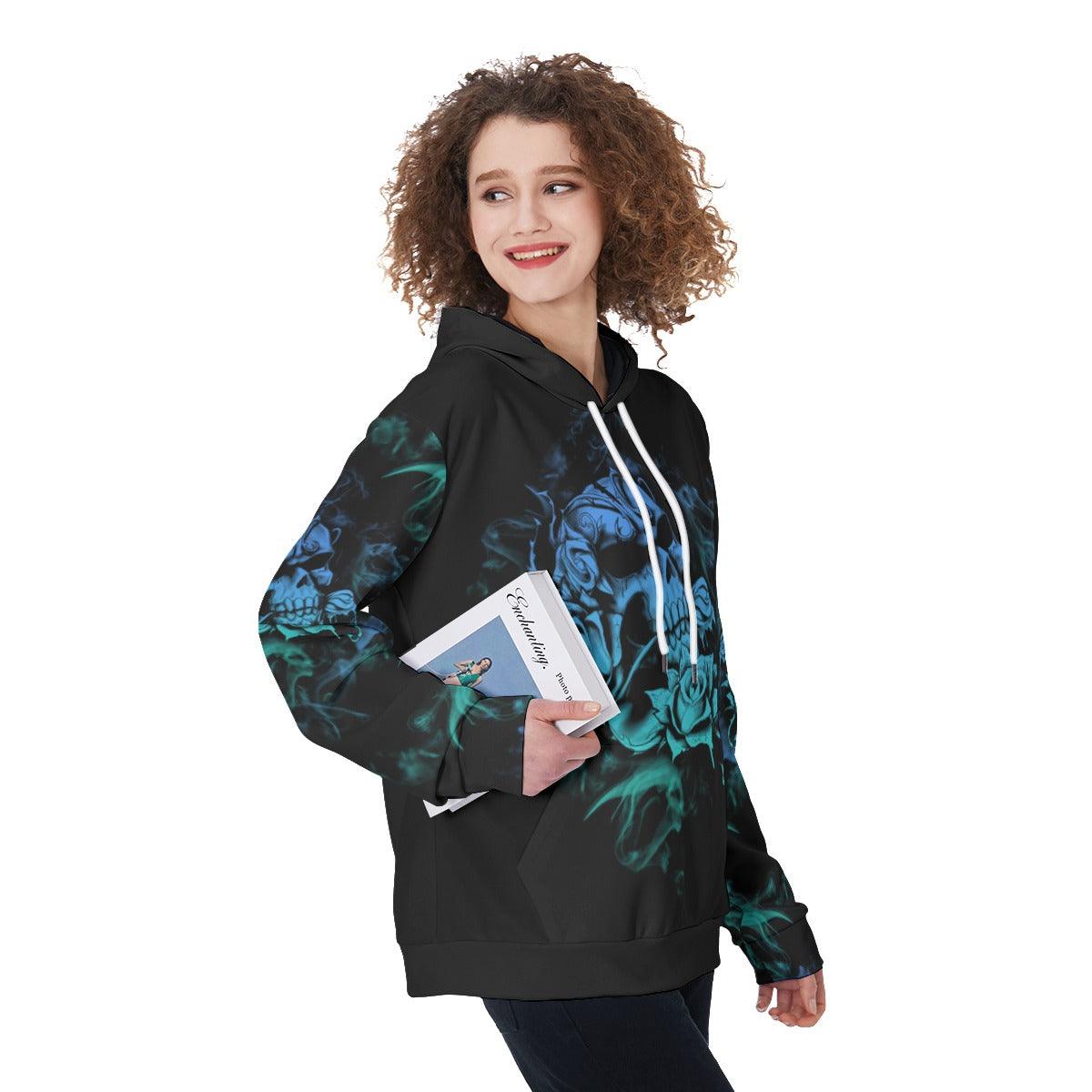 The Good Girl In Me Got Tired Of The Bullshit Funny Hoodie For Women - Wonder Skull