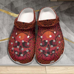 Skull Mandala All-Over Print Women's Classic Clogs - Wonder Skull