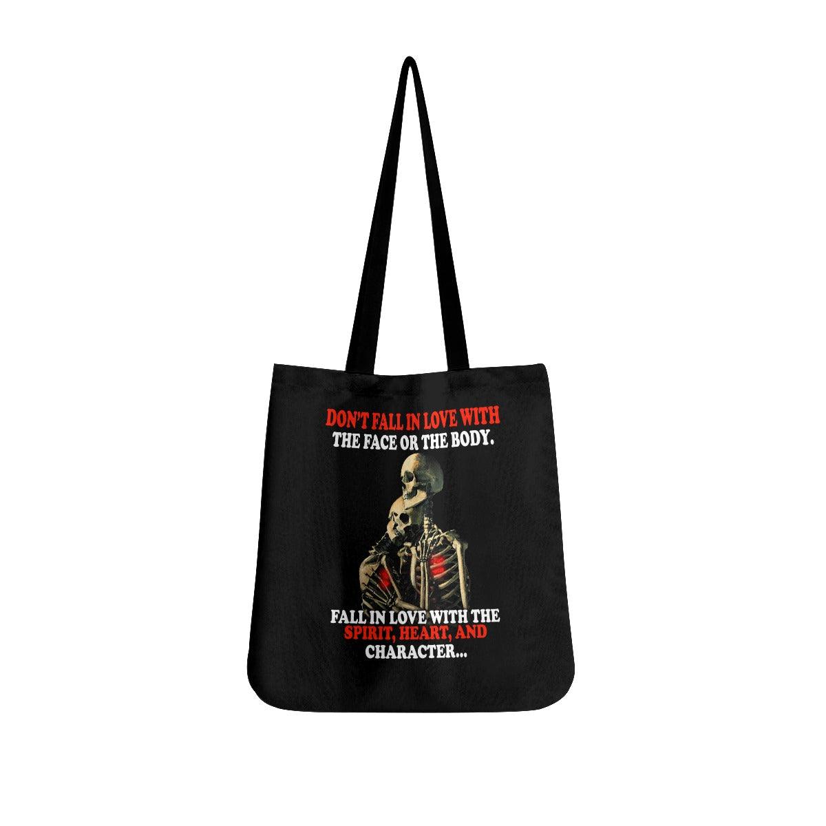 Don't Fall In Love With The Face Or The Body Tote Bags - Wonder Skull