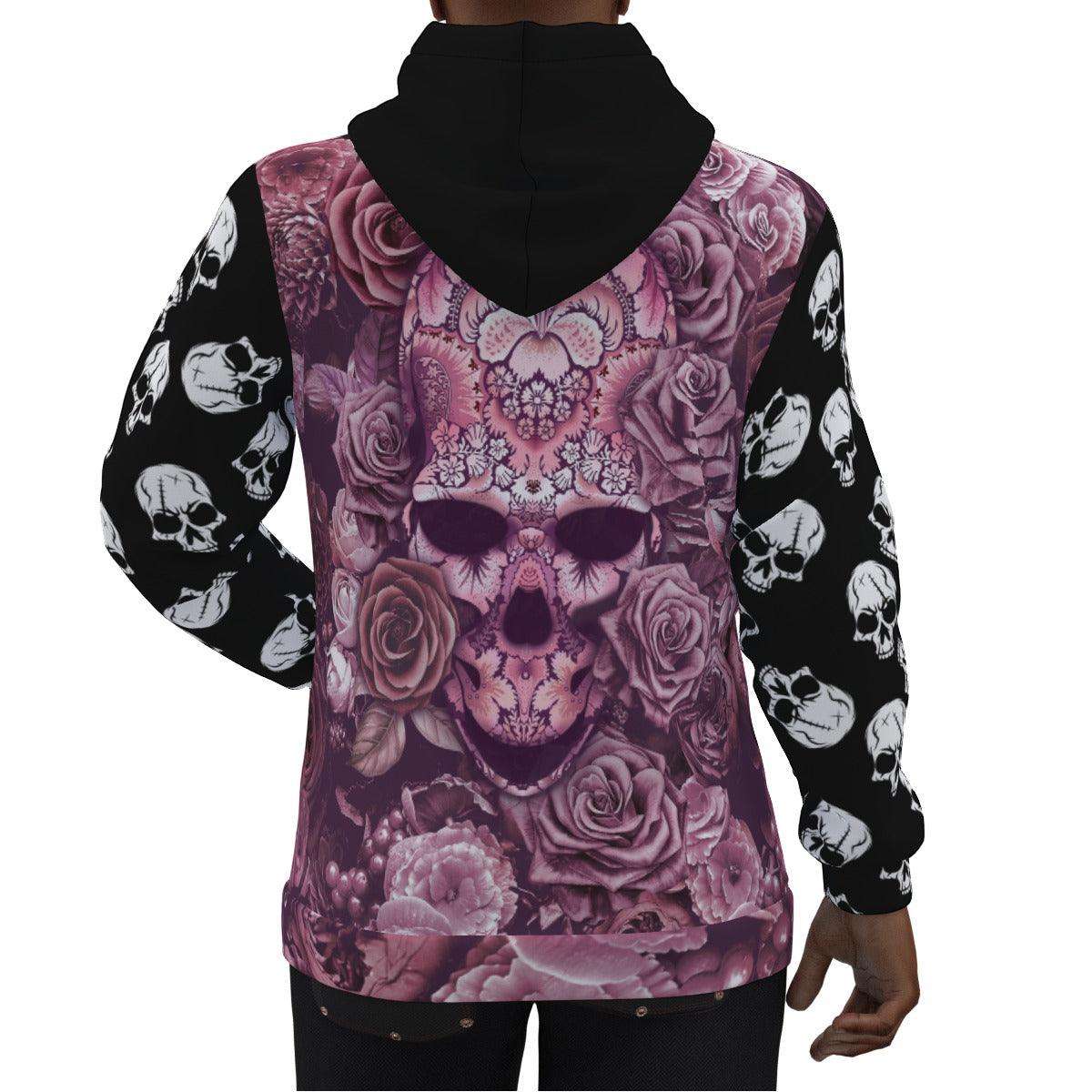 Pink Ancient Skull Hoodie| Wonder Skull