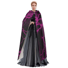 Purple Thunder Skull Hooded Cloak - Wonder Skull