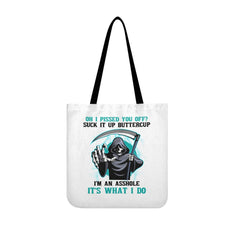 Skull Design Oh Pissed You Off Suck It Up Buttercup Tote Bags White - Wonder Skull