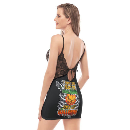 Since Last Halloween Lace Chemise Nightgown - Wonder Skull