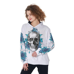 Just A Woman Who Loves Skulls Funny Hoodie For Women - Wonder Skull