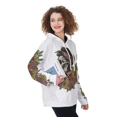 Warning This Tattooed Girl Flower Funny Hoodie For Women - Wonder Skull