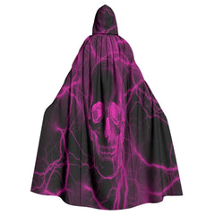 Purple Thunder Skull Hooded Cloak - Wonder Skull