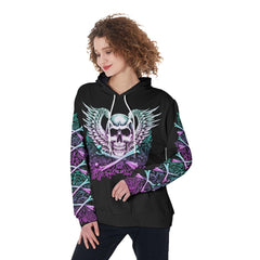 Zero Fucks Given Funny Hoodie For Women - Wonder Skull