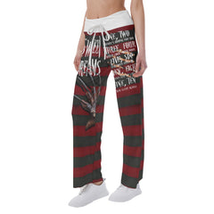 Sweet Halloween Horror Women's High-waisted Wide Leg Pants | Wonder Skull