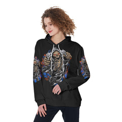 Now I lay Me Down To Sleep Funny Hoodie For Women - Wonder Skull