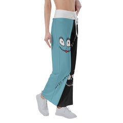 Halloween Nightmare Art Women's High-waisted Wide Leg Pants | Wonder Skull