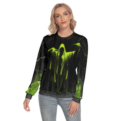 Death Thunder Slim Round Neck Sweatshirt - Wonder Skull