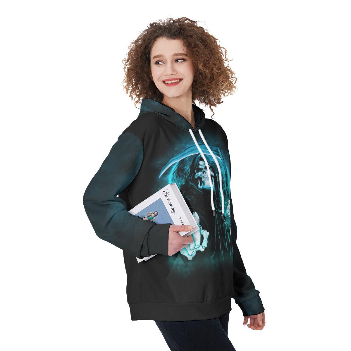 Tread Carefully Muthafuka Skull Funny Hoodie For Women  - Wonder Skull