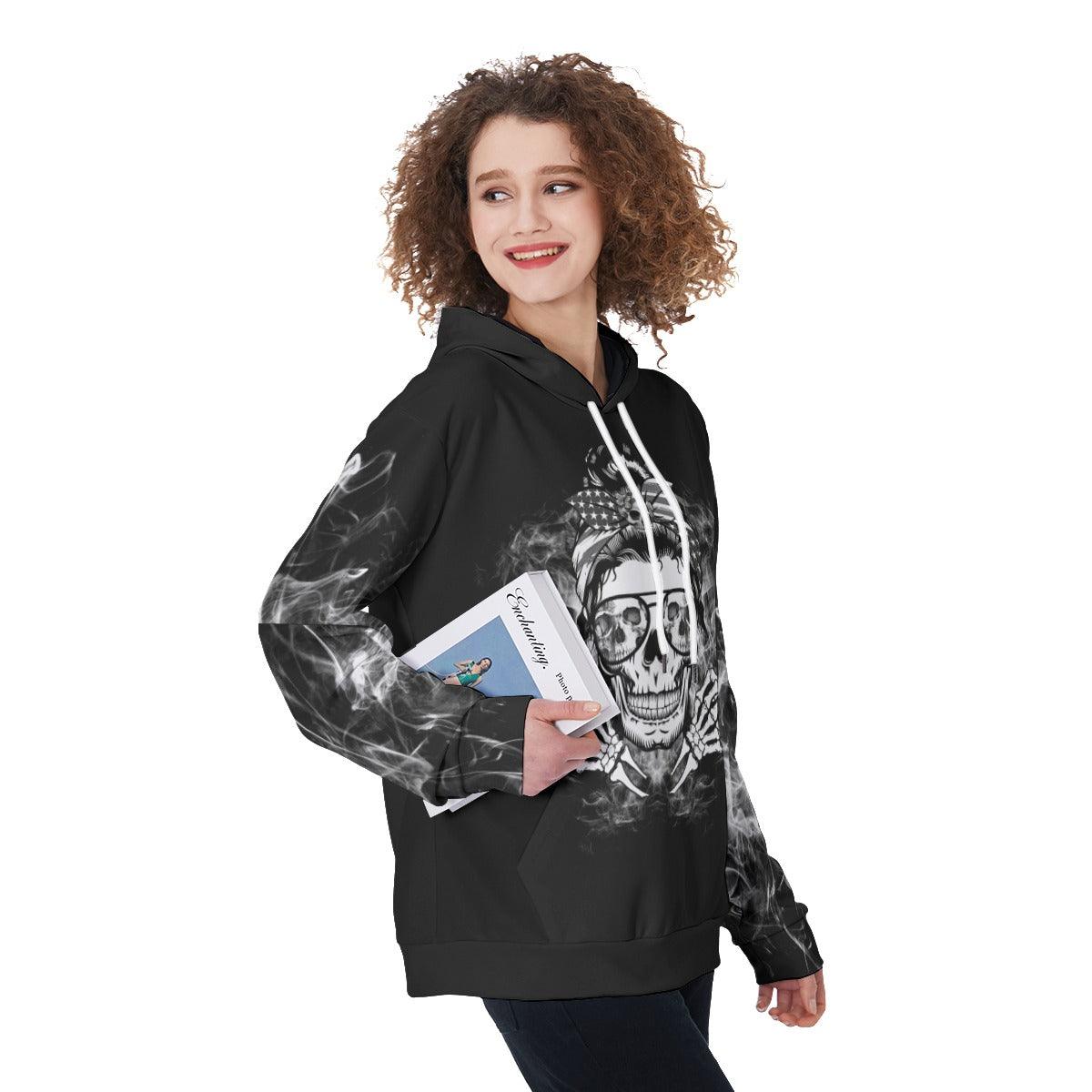 I Do What I Want Funny Hoodie For Women - Wonder Skull