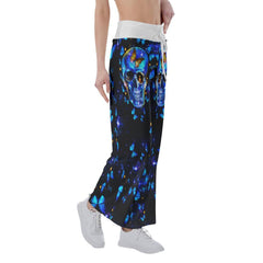 Leon Butterfly Skull High-waisted Wide Leg Pants - Wonder Skull