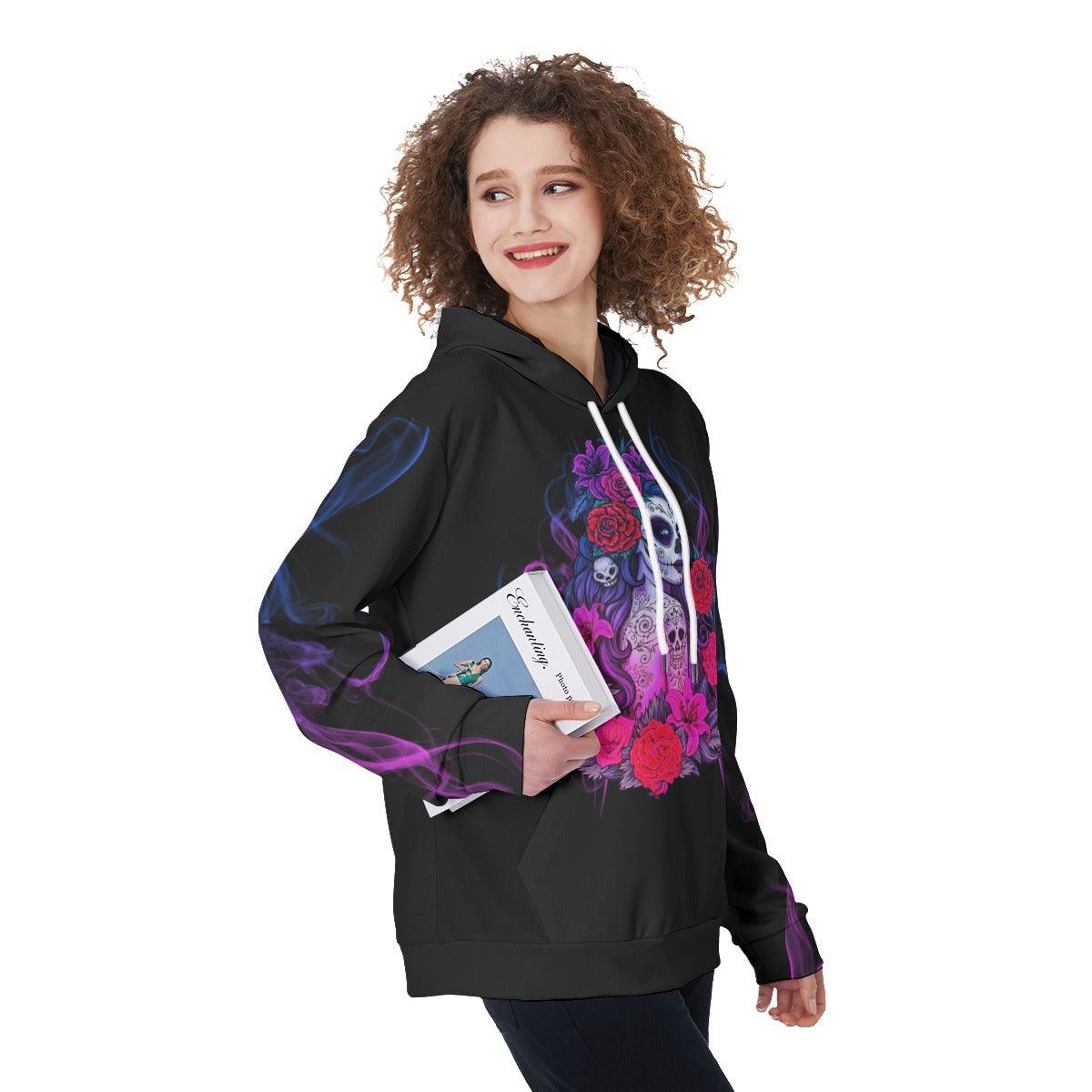 Sugar Skull They Whispered To Her Funny Hoodie For Women - Wonder Skull