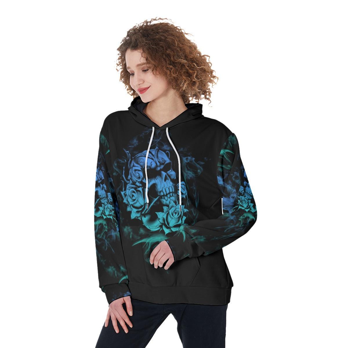 The Good Girl In Me Got Tired Of The Bullshit Funny Hoodie For Women - Wonder Skull