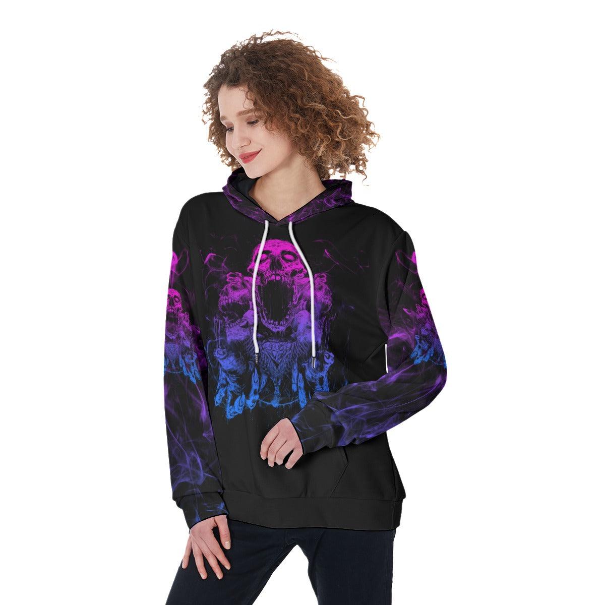 One Day I'm Gonna Just Say Fuck It All Funny Hoodie For Women - Wonder Skull
