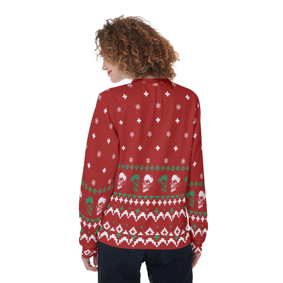 Viking Skull Christmas Heavy Fleece Sweatshirt - Wonder Skull