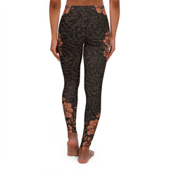 Skull Carrot Rose Women's Spandex Leggings - Wonder Skull