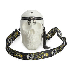 Skull Shoulder Bag, Unique Gothic Bag Purses - Wonder Skull