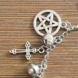 Witchy Gothic Anklet, Attractive Silver Accessories For Women - Wonder Skull