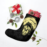 Gothic Skull Santa Claus Shadow Christmas Stockings - Wonder Skull