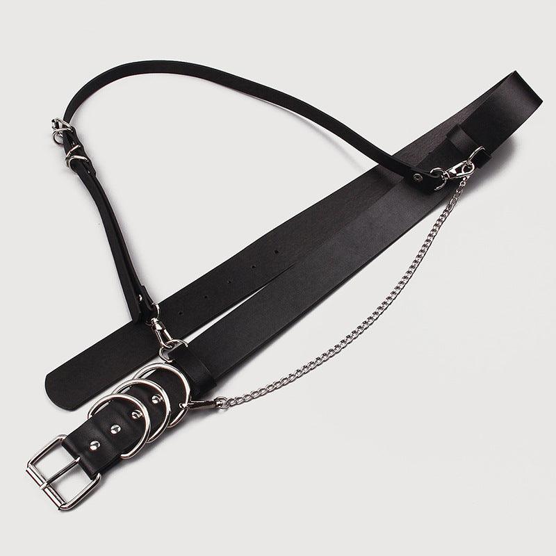 Punk Rock Belt, Dark Fashion Accessories Party For Women - Wonder Skull