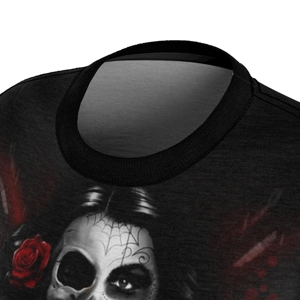 Sugar Skull Death Art All Over Print T-shirt For Women - Wonder Skull