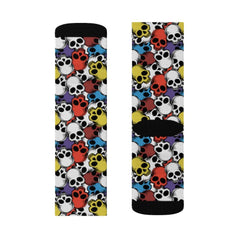 Skull Rainbow Sublimation Socks - Wonder Skull