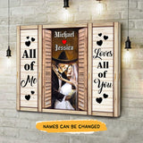 Loves All Of You Canvas Gallery Wraps For Couple