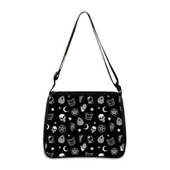 Goth Canvas Underarm, Vintage Shoulder Bags Collection Unisex - Wonder Skull