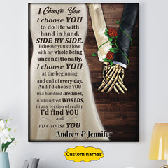 I Choose You Canvas Gallery Wraps For Couple