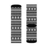Skull Pixel Sublimation Socks - Wonder Skull