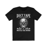 Funny Duct Tape Muffle The Sound Skull T-Shirt - Wonder Skull
