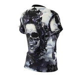 Skull Gothic Mirror All Over Print T-shirt For Women - Wonder Skull