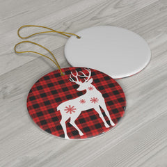 Christmas Reindeer Ceramic Ornaments - Wonder Skull