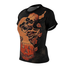 Halloween Is Coming All Over Print T-shirt For Women - Wonder Skull