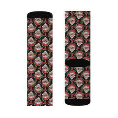 Skull Santa Sublimation Socks - Wonder Skull