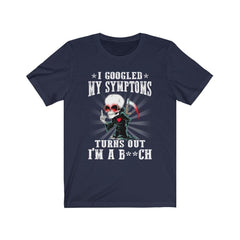 Funny I Googled My Symtoms Skull T-shirt - Wonder Skull