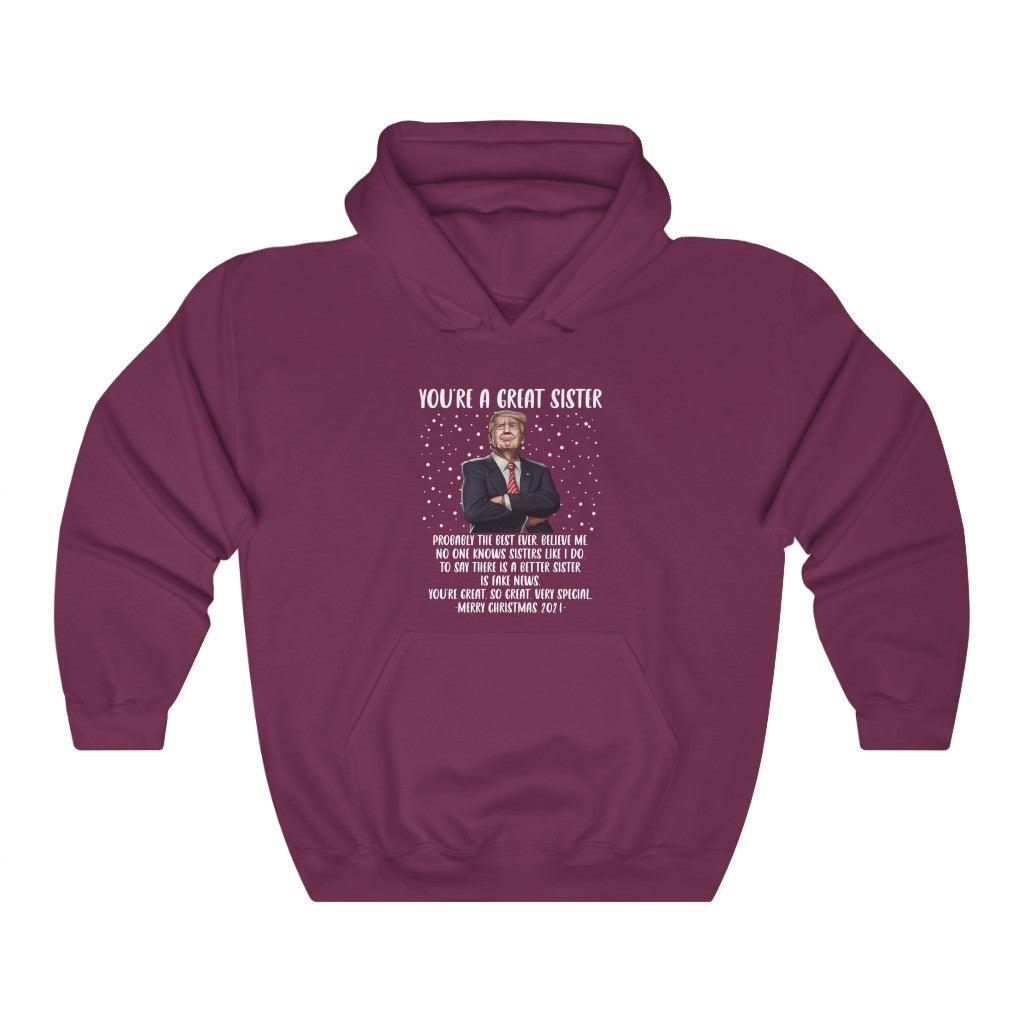 You're A Great Sister Unisex Heavy Blend™ Hooded Sweatshirt - Wonder Skull