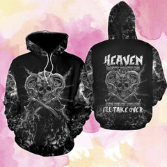 Heaven Don't Want Me Funny Hoodie For Women - Wonder Skull