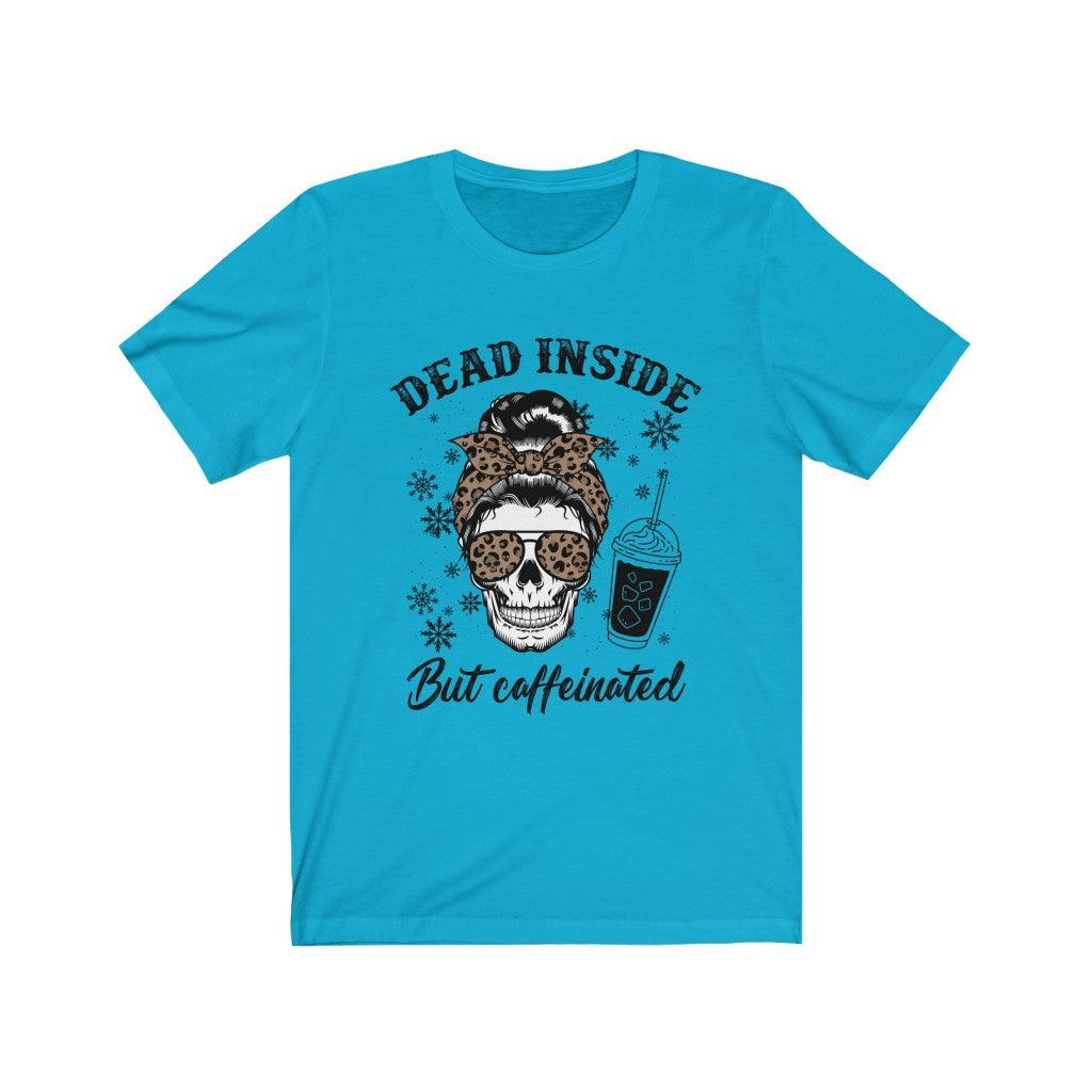 Skull With Messy Bun Wearing Leopard Print Shades T-Shirt - Wonder Skull