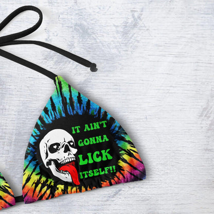Skull Lick ItSelf Summer Micro Triangle Bikini Swimsuit - Wonder Skull