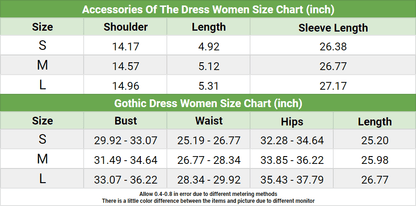 Witchy Gothic Leather Dress, Sexy Lace Flare Sleeve For Women - Wonder Skull